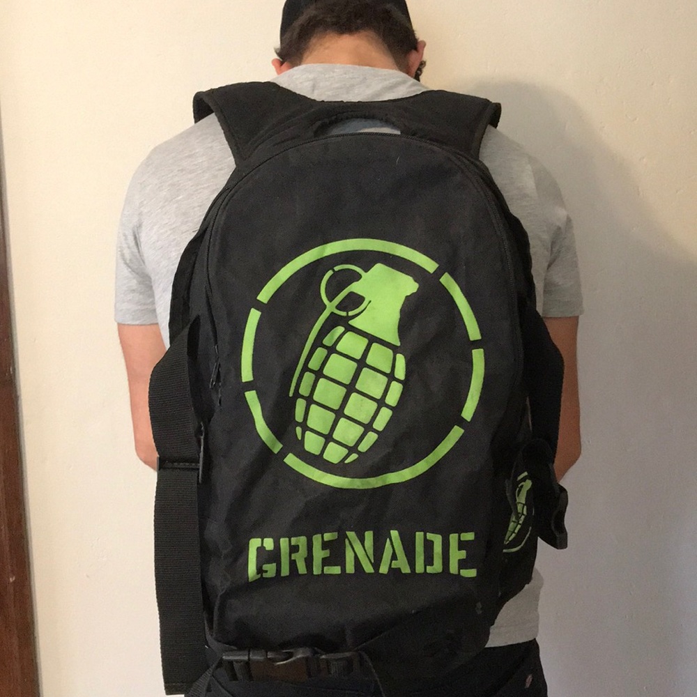 Men’s black backpack